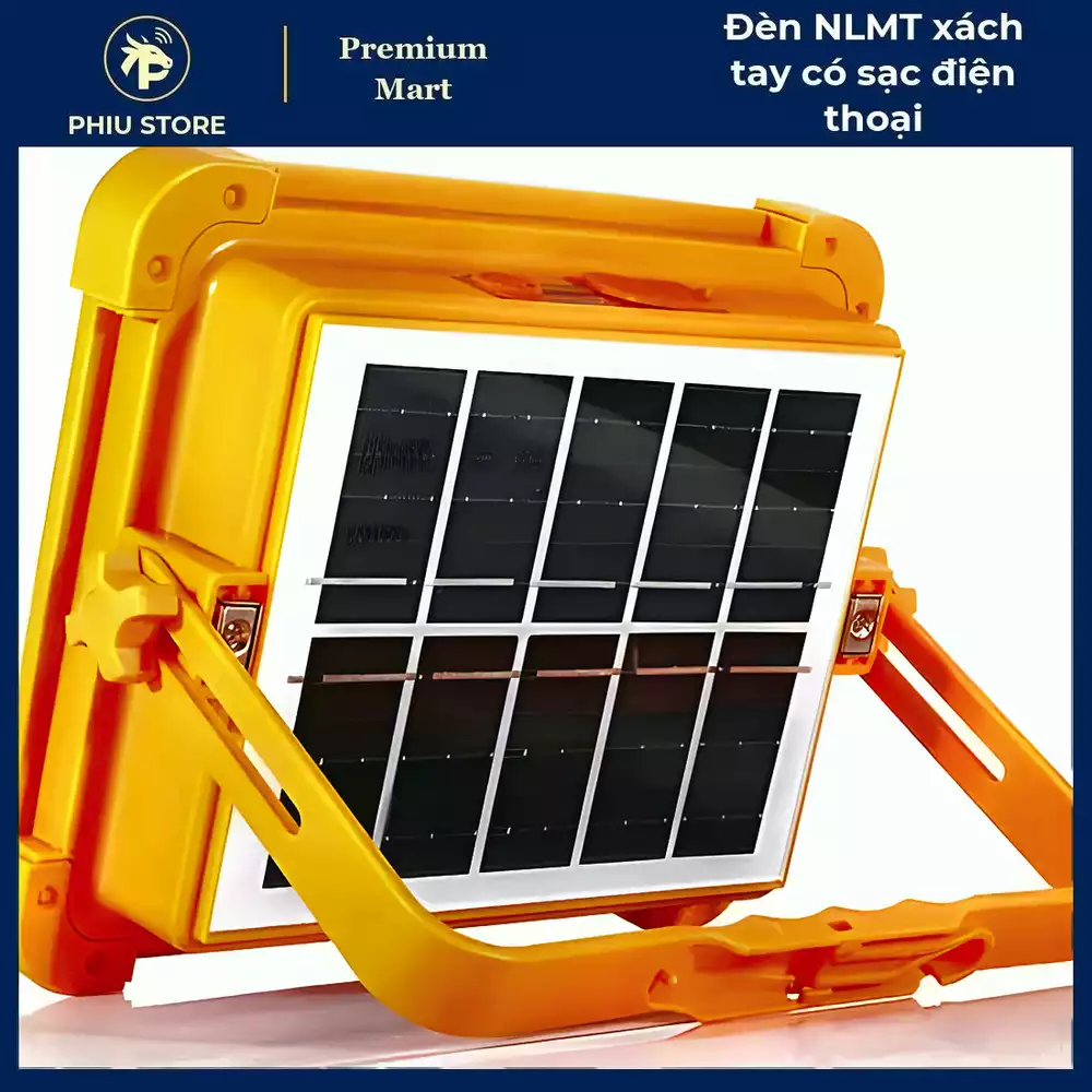 Đèn năng lượng mặt trời xách tay - đèn pha sạc tích điện, đèn LED sạc năng lượng mặt trời