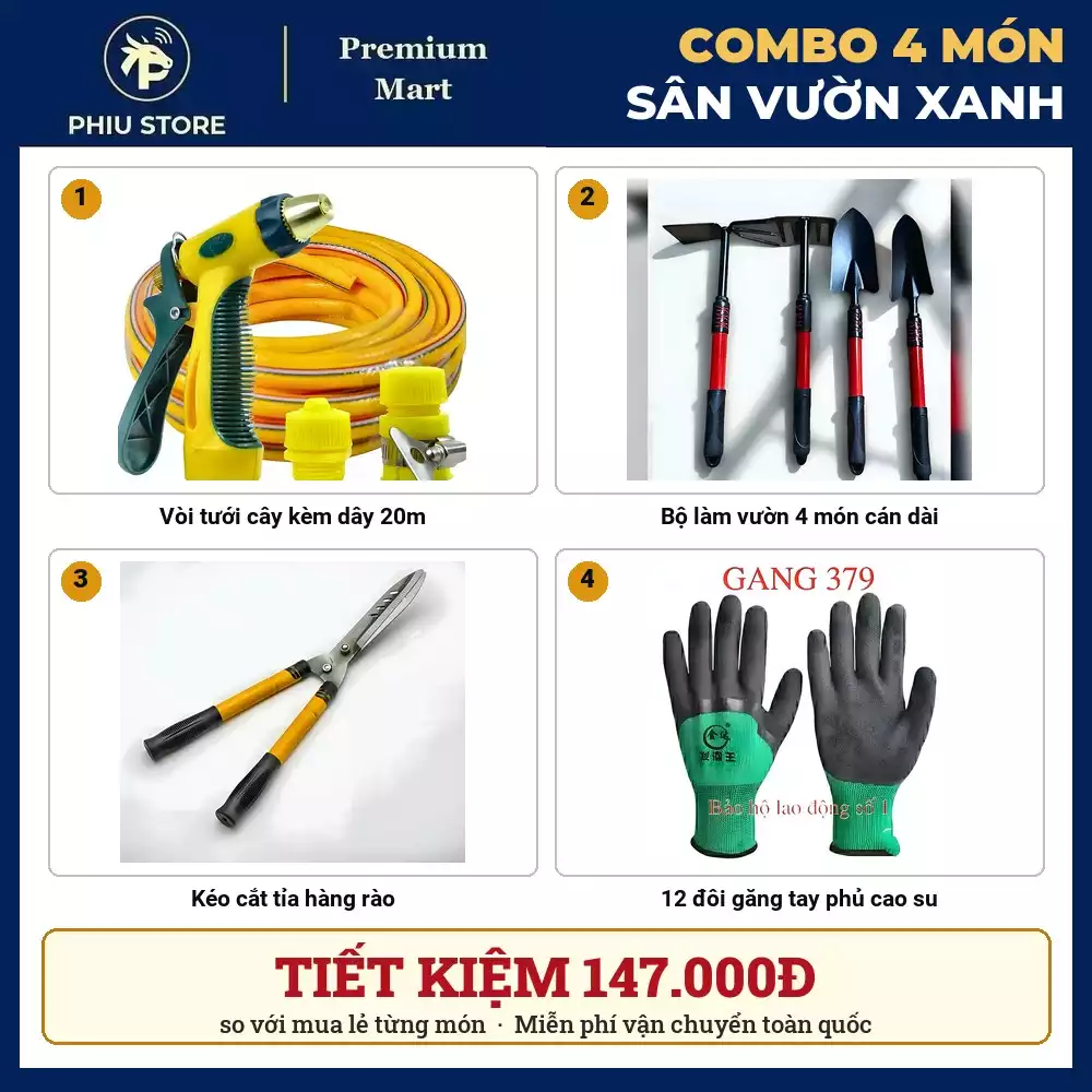 Combo Sân Vườn Xanh 4 Món