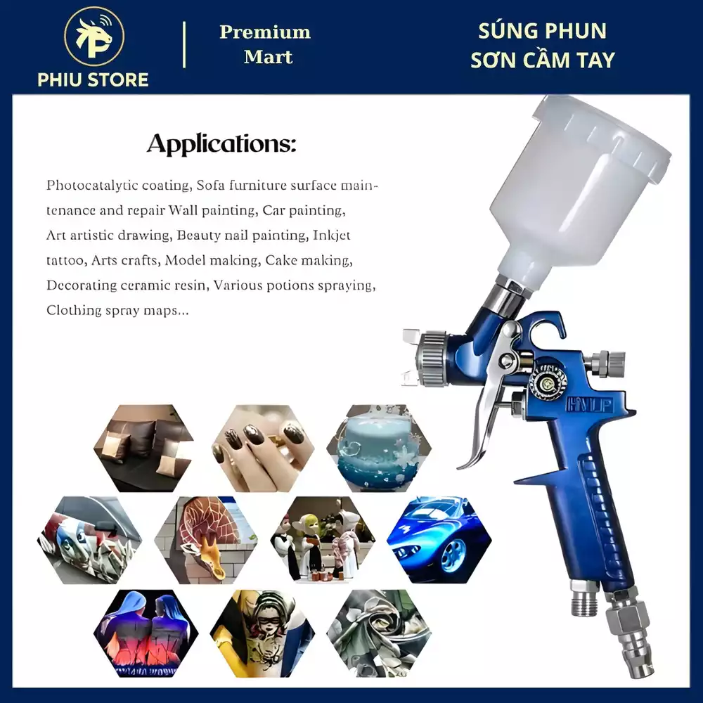 Súng Phun Sơn Mini Cầm Tay - Súng Phun Sơn Điện Mini
