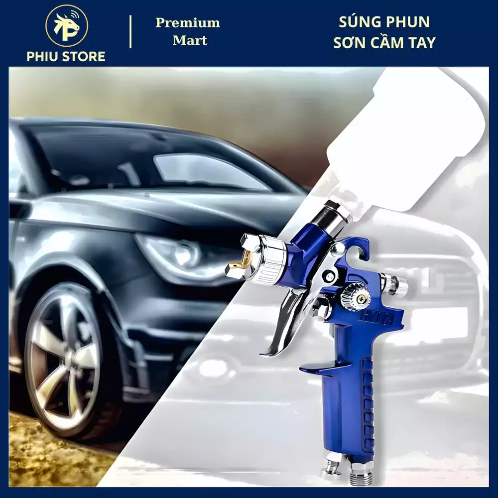 Súng Phun Sơn Mini Cầm Tay - Bộ Súng Phun Sơn Mini