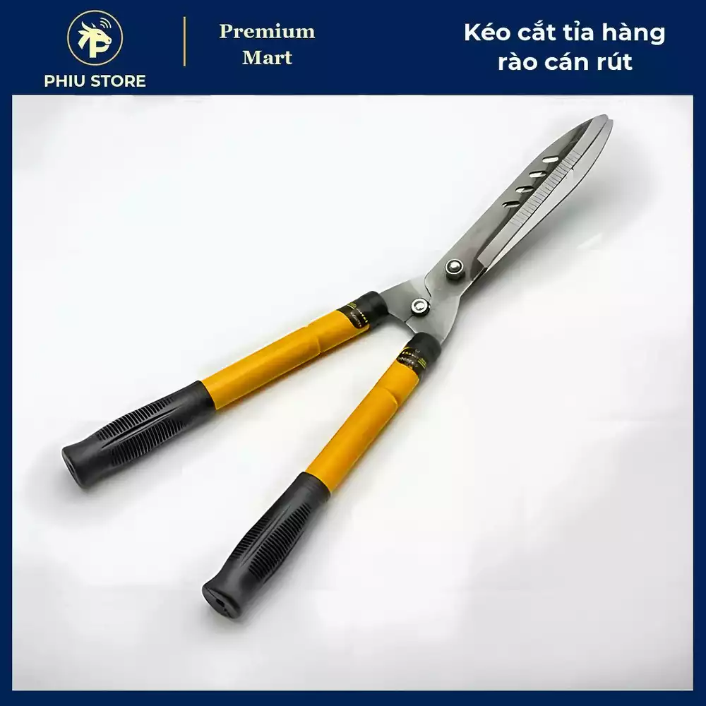 Combo Sân Vườn Xanh 4 Món - Kéo cắt tỉa hàng rào cán rút