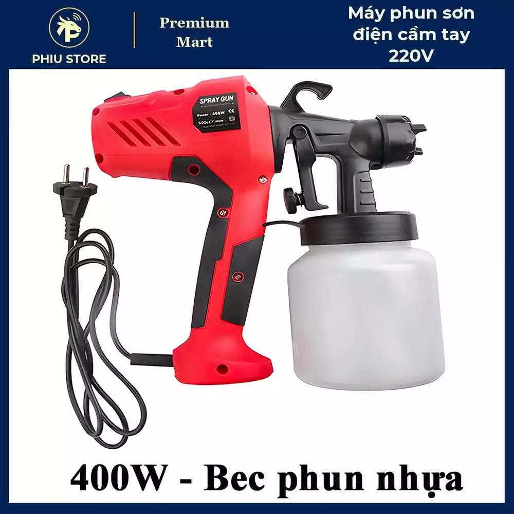 Máy phun sơn điện cầm tay - máy phun sơn 220V, súng phun sơn chạy điện