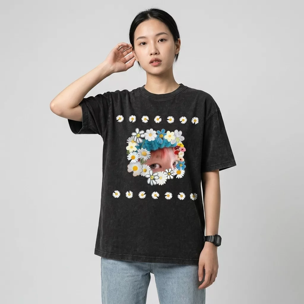 Áo G-Dragon Khung Hoa Cúc - Tee Oversized - ảnh thứ 2