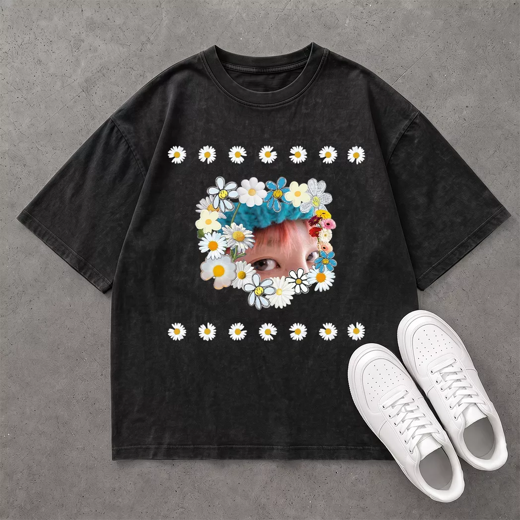 Áo G-Dragon Khung Hoa Cúc - Tee Oversized