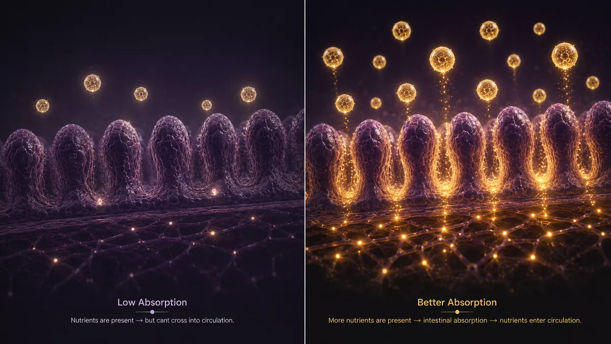 Gate closed vs gate open - absorption illustration
