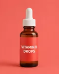 Vitamin D drops bottle