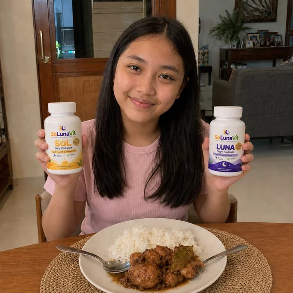 A Filipino family with the SoLunaVit day and night routine