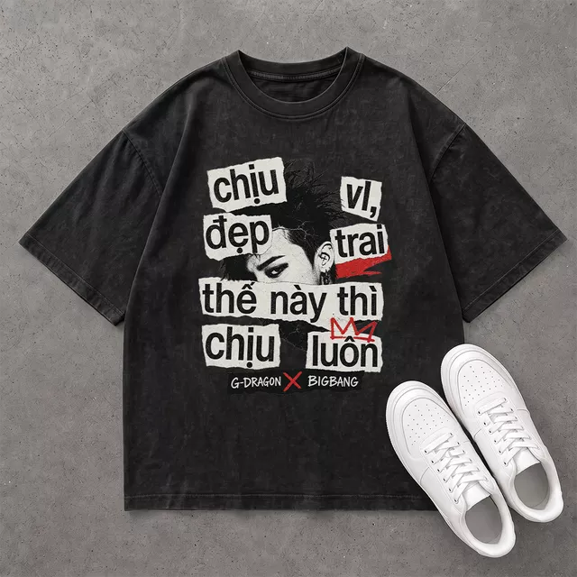 Áo Meme Chịu VL G-Dragon - Tee Oversized