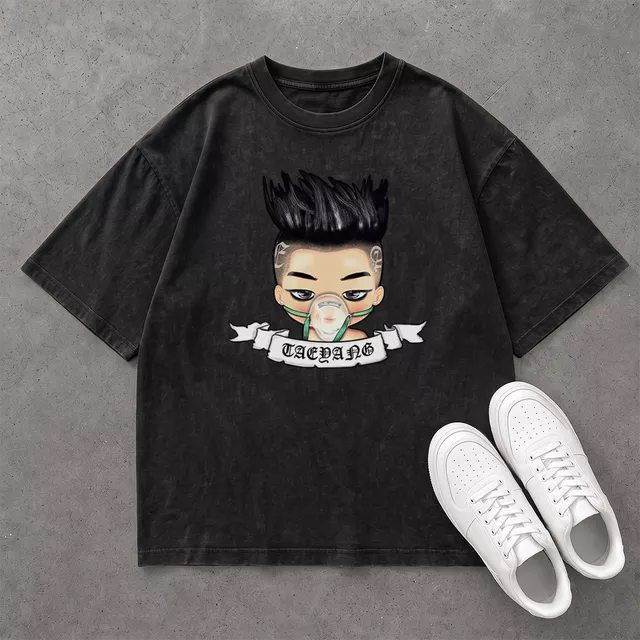 Áo Wash Taeyang Chibi - Tee Oversized