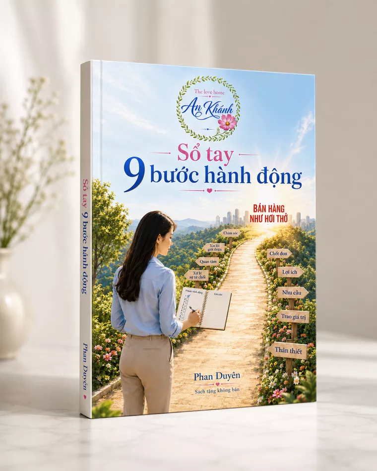Bìa Sổ Tay 9 Bước Hành Động