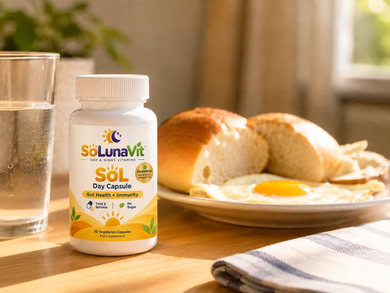 SOL day capsule bottle