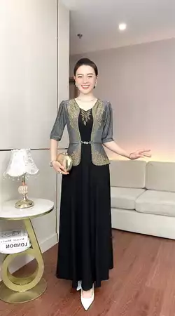 Đầm phối hai tông màu B830_thumbnail_1