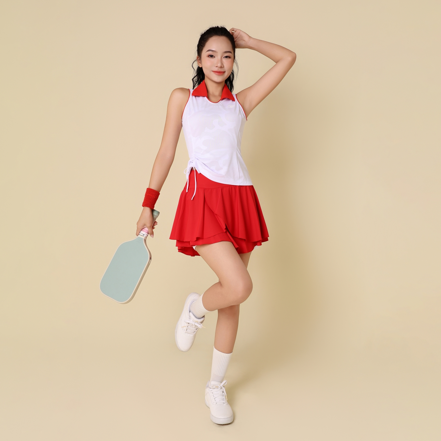 Chân Váy Nữ Xòe 3 Tầng - Đỏ