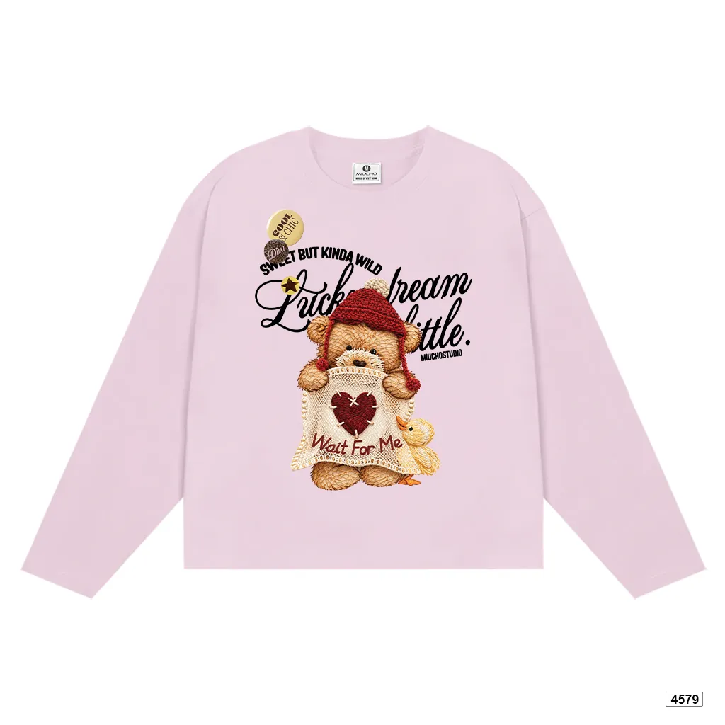 Áo tay dài unisex Miucho form boxy cổ tròn vải tici ATD00060 4579_thumbnail_12