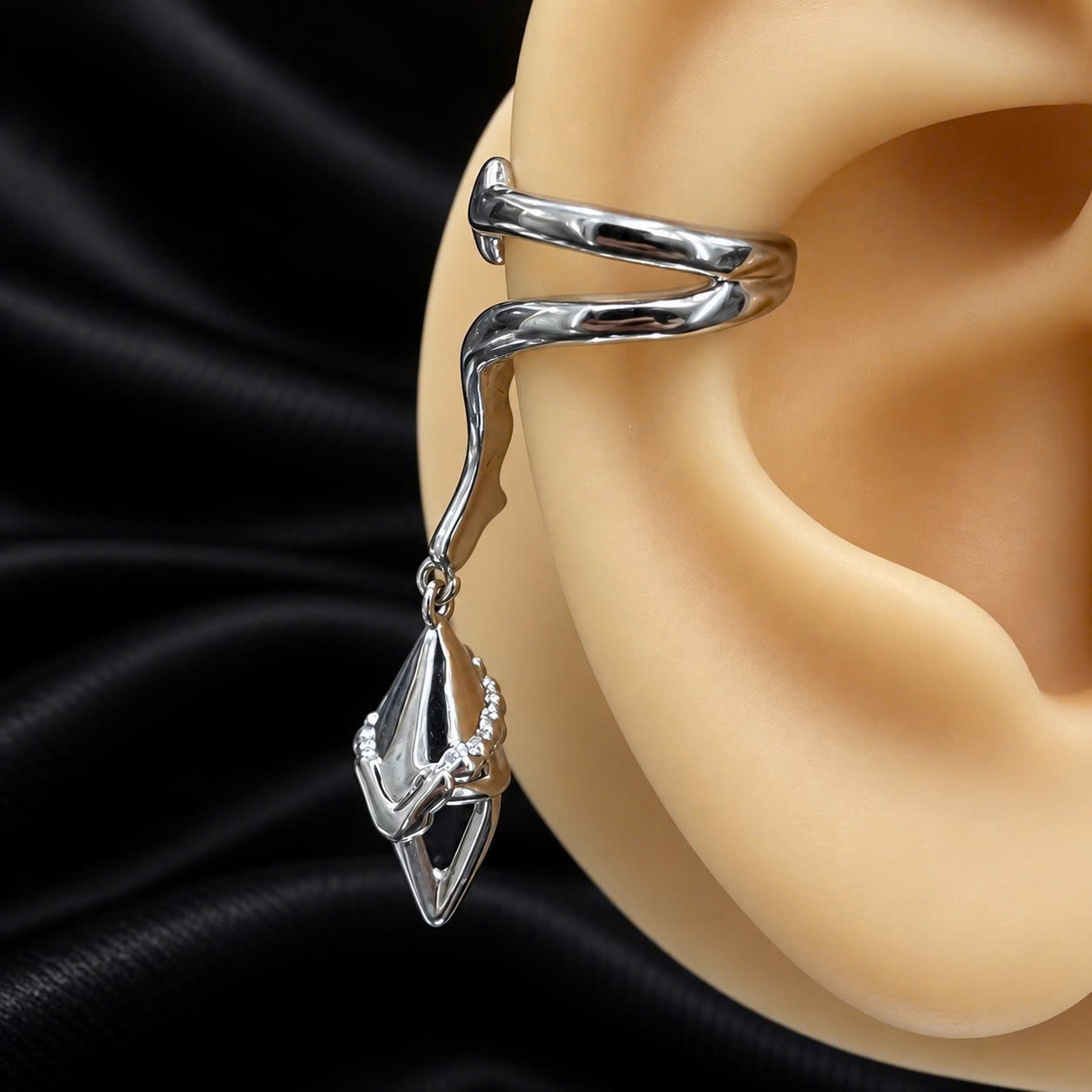 khuyên kẹp vành không cần lỗ thiết kế niche charm rơi tai phải._thumbnail_3