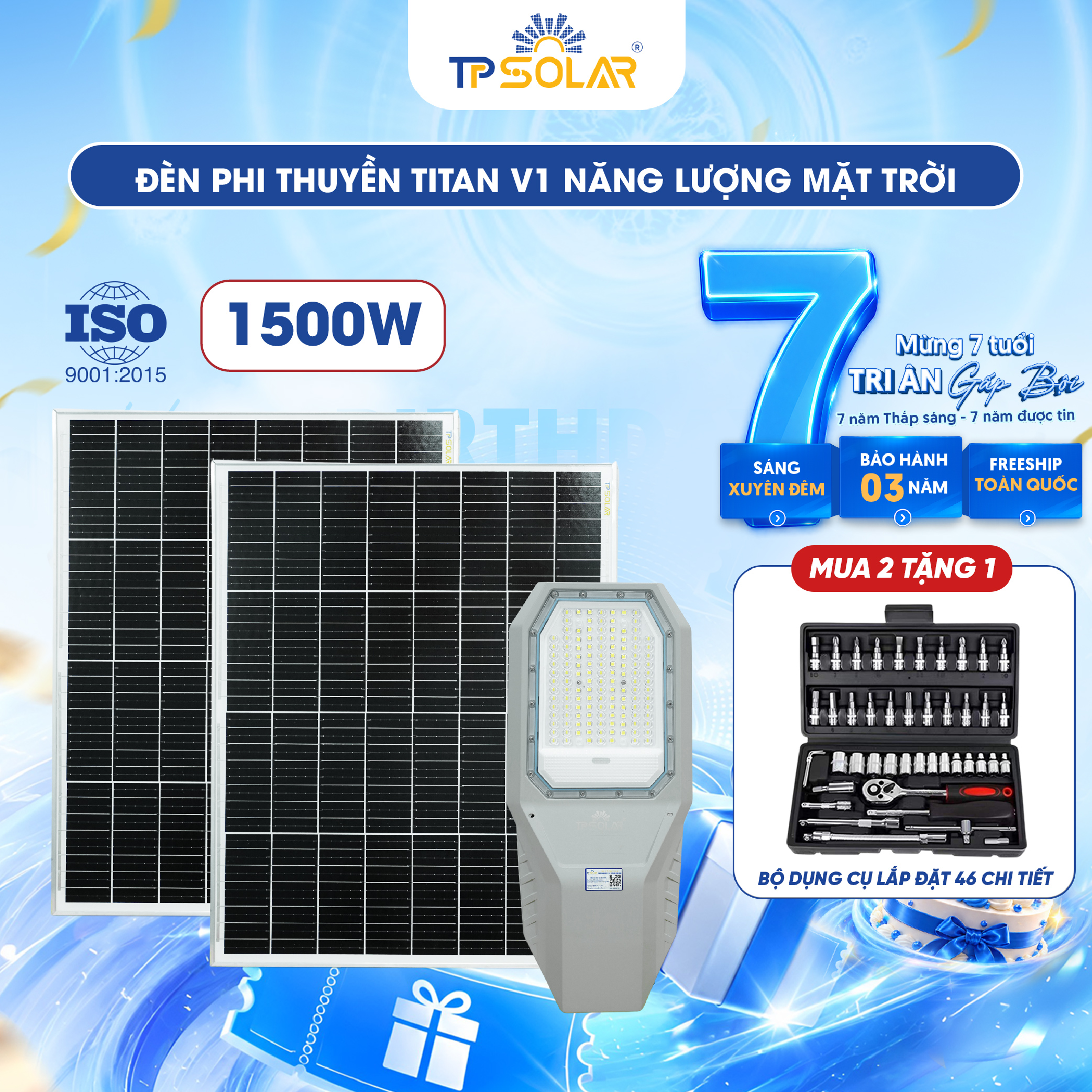 Đèn phi thuyền TITAN V1 năng lượng mặt trời TP SOLAR PRO PT21_thumbnail_1