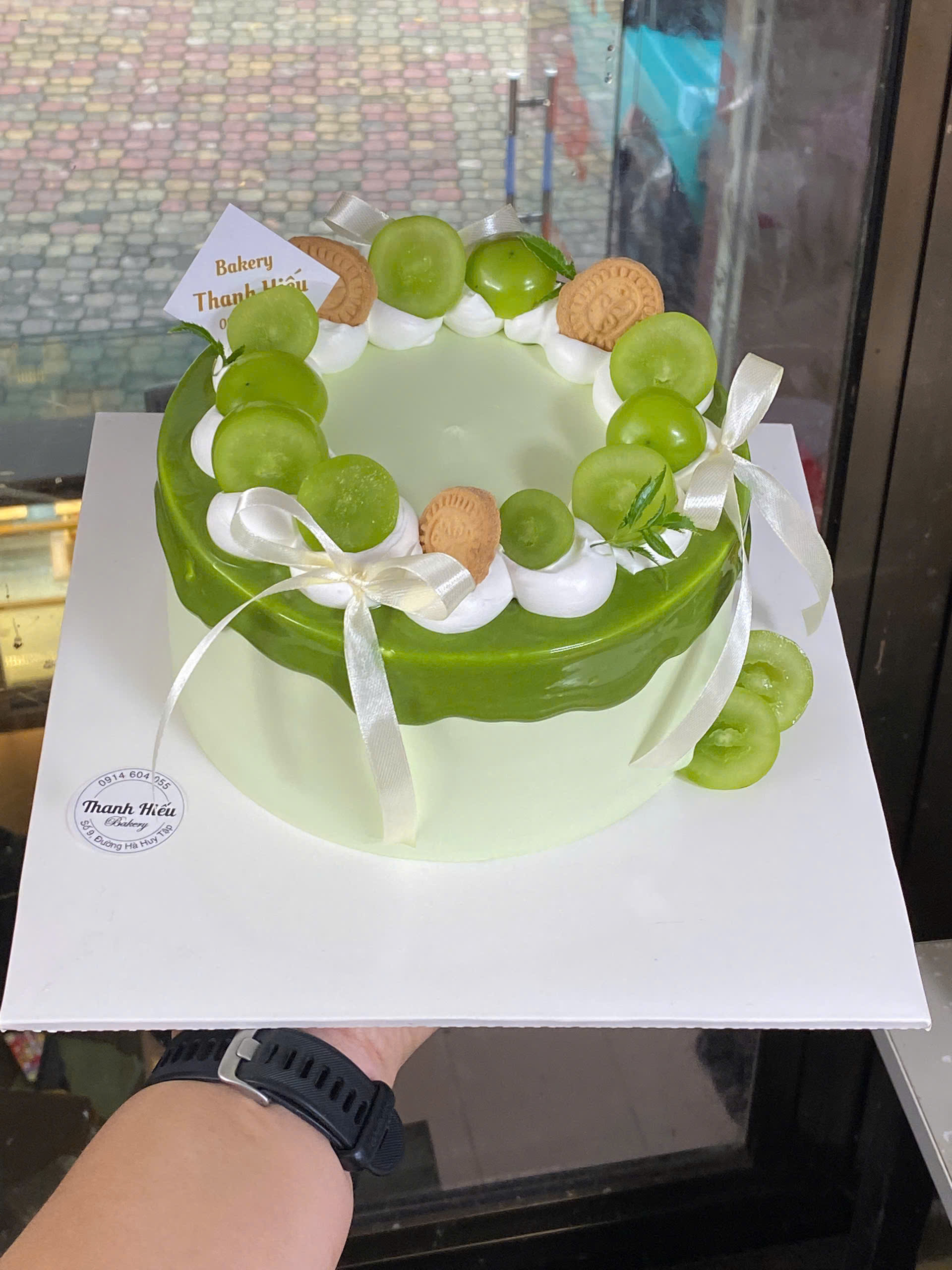 Bánh sinh nhật nho xanh 