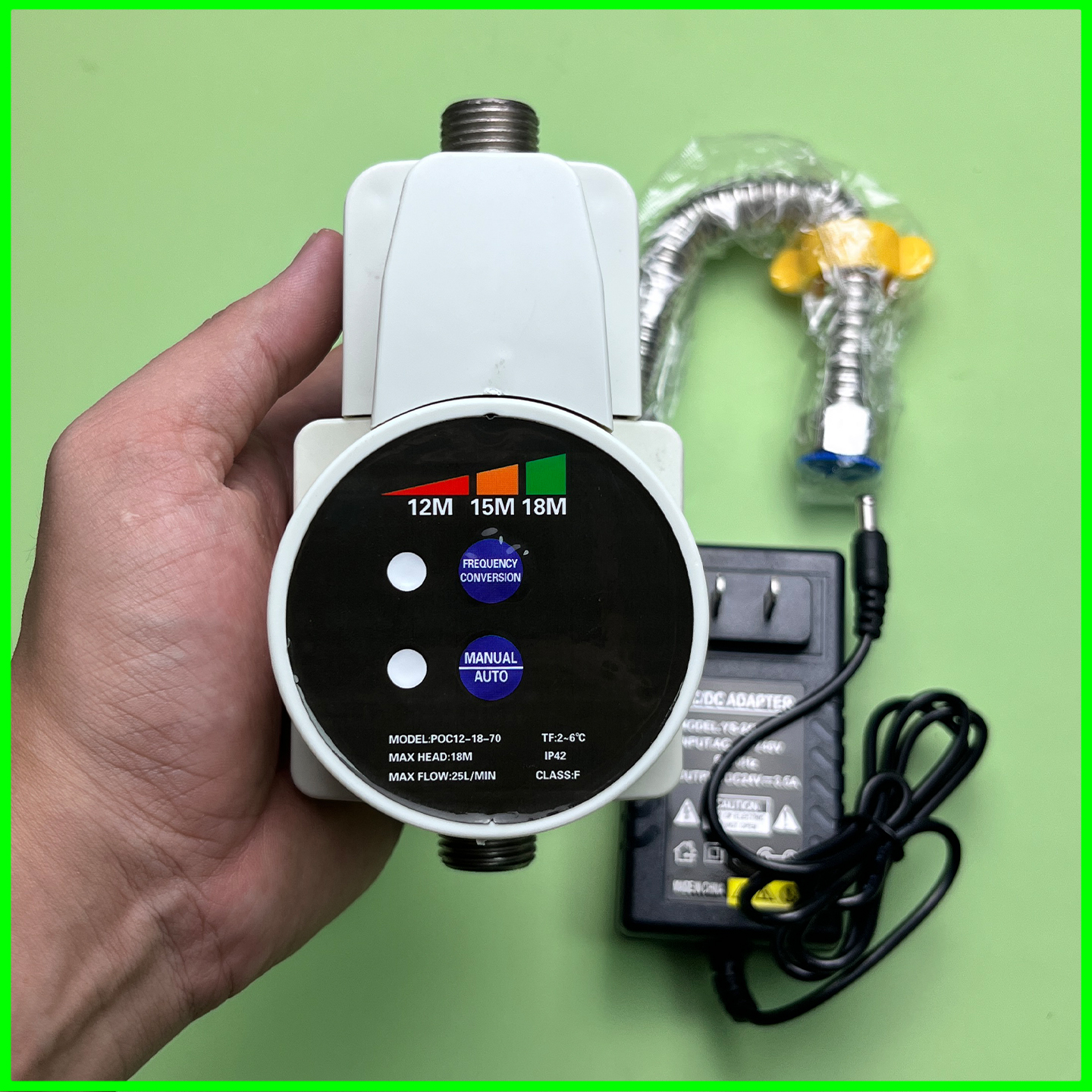 Bơm tăng áp 24V 100W,150W, cảm biến thông minh tự động đóng ngắt, động cơ lõi đồng_thumbnail_3