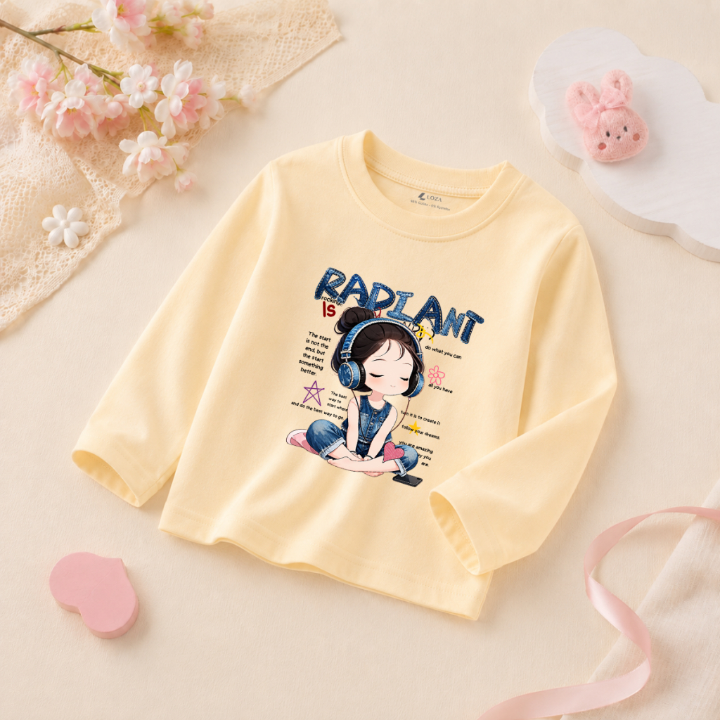 Áo thun dài tay bé gái nhiều hình in cô gái dễ thương - Loza Kids  KT015_thumbnail_11