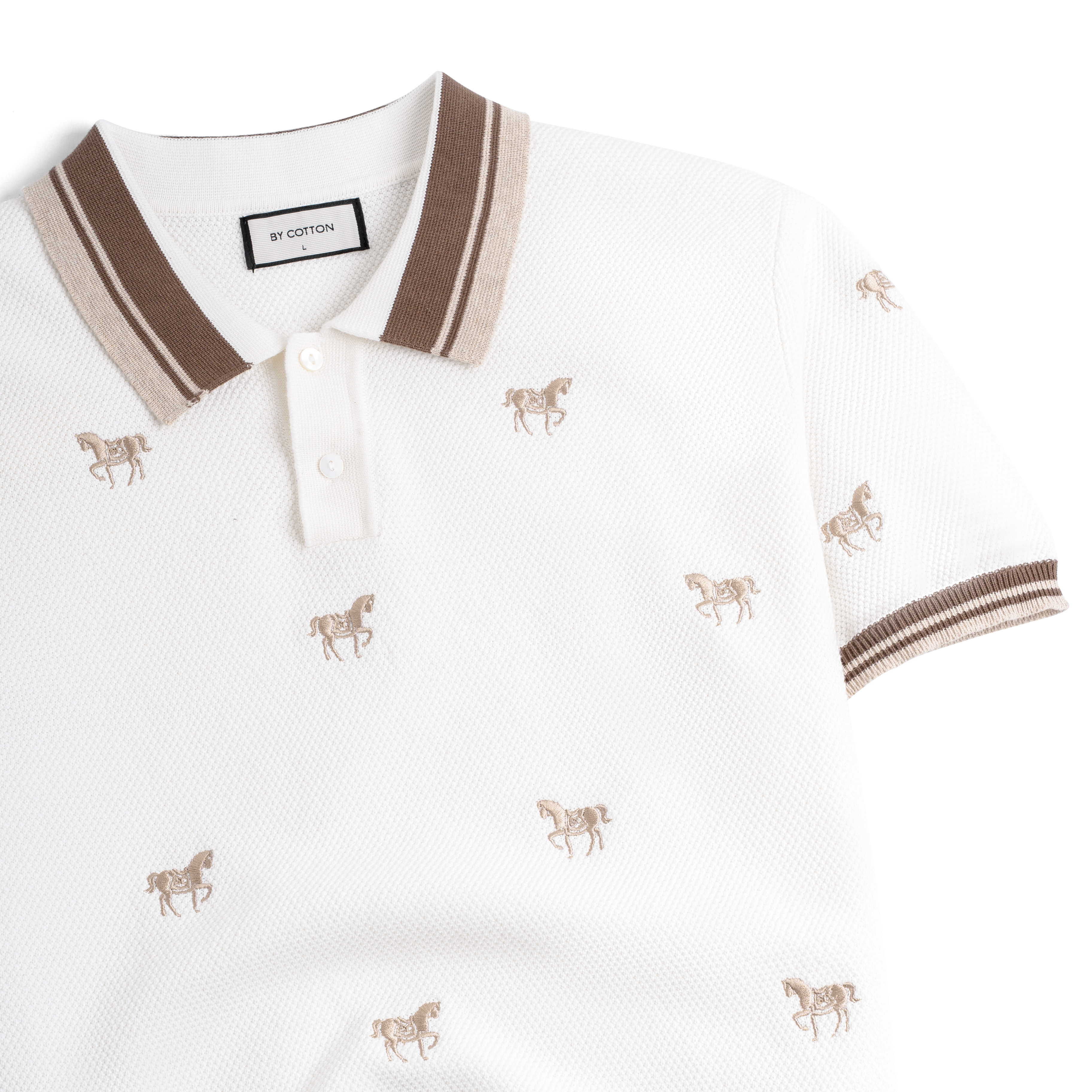 Áo Polo Dệt Kim By Cotton SS2 Thêu Ngựa_thumbnail_1