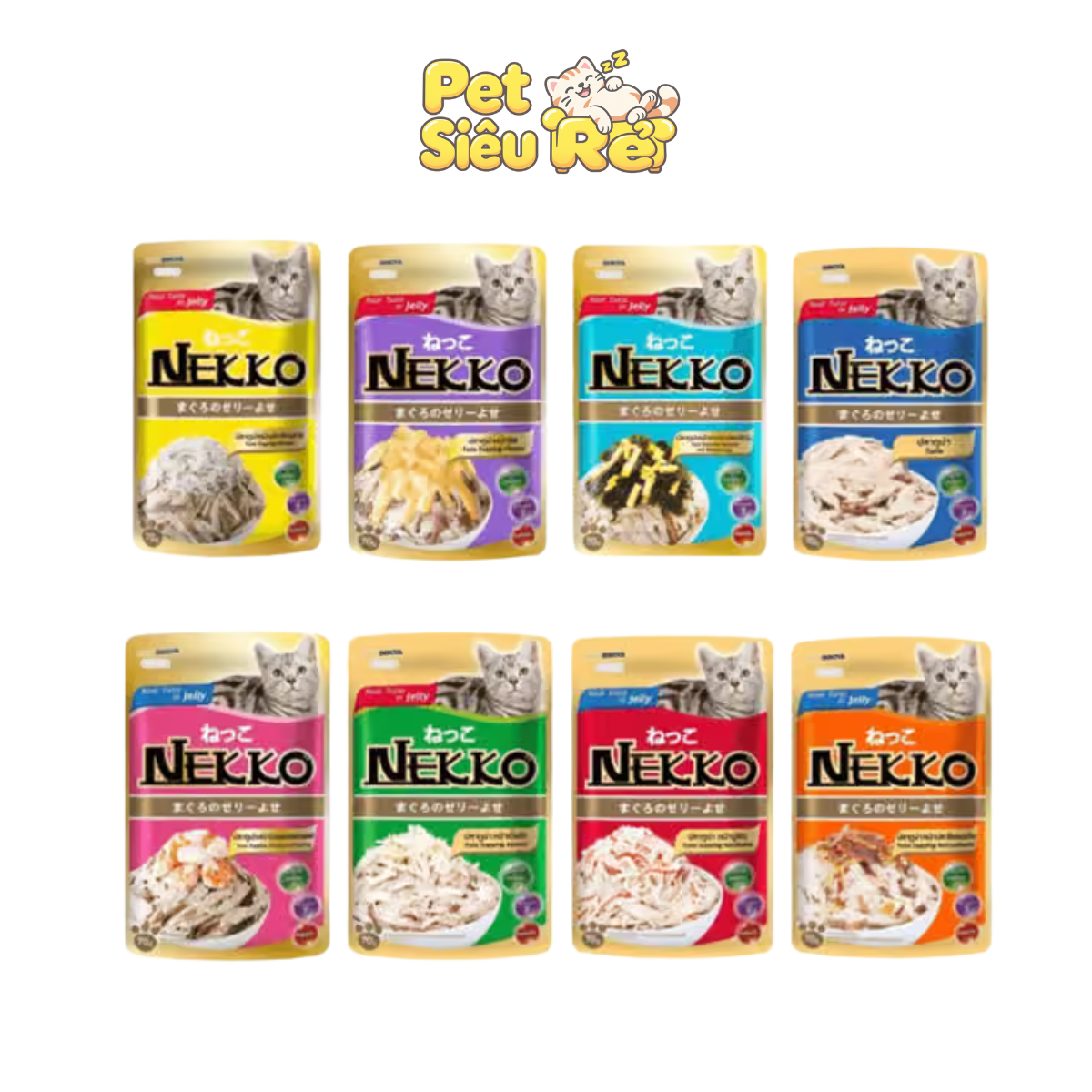 Pate Nekko Jelly cho mèo gói 80g