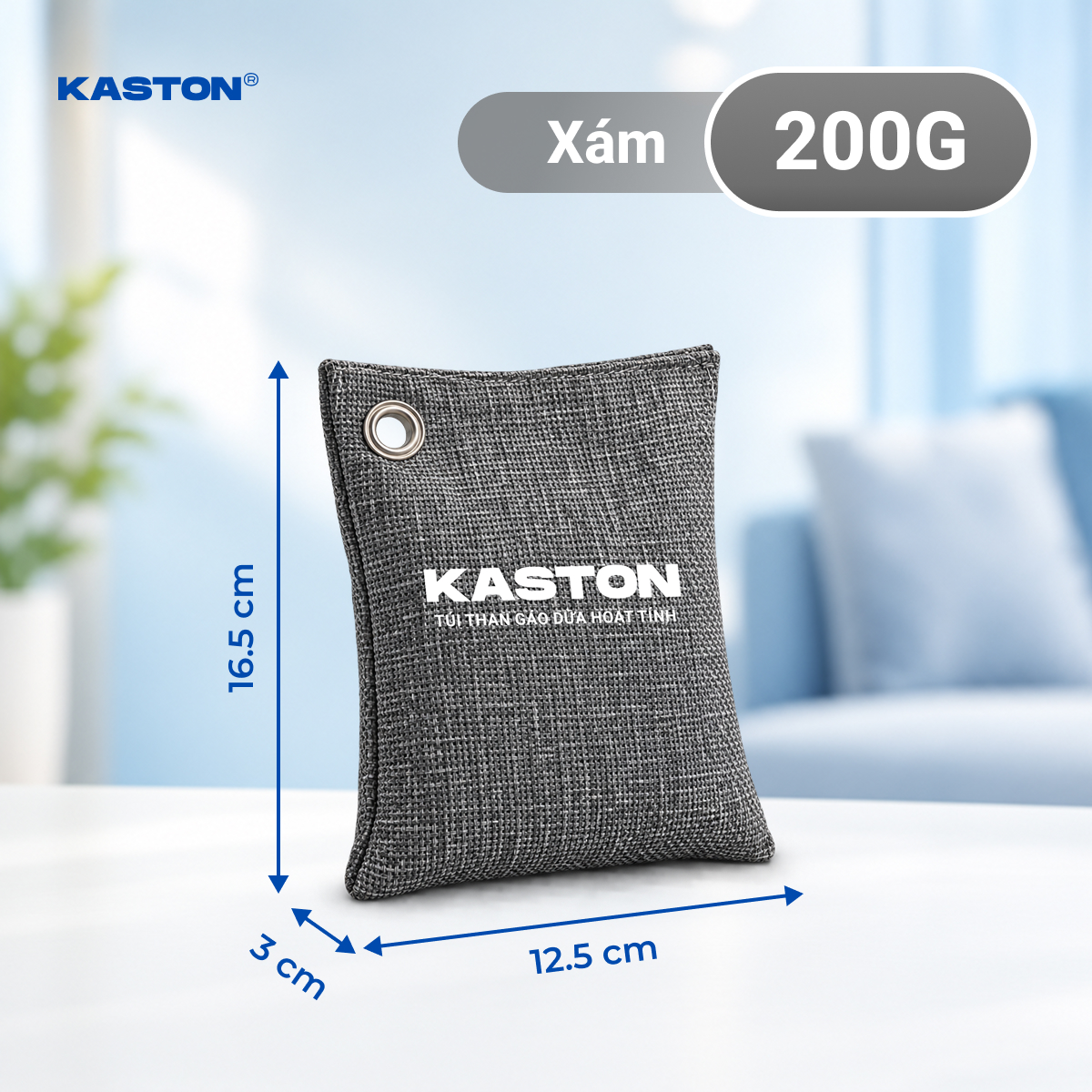 Túi Than Gáo Dừa Hoạt Tính Kaston - Khử Mùi Xe Ô Tô, Tủ Quần Áo, Tủ Giày, Tủ Lạnh, Hút Ẩm & Lọc Không Khí Tự Nhiên _thumbnail_7