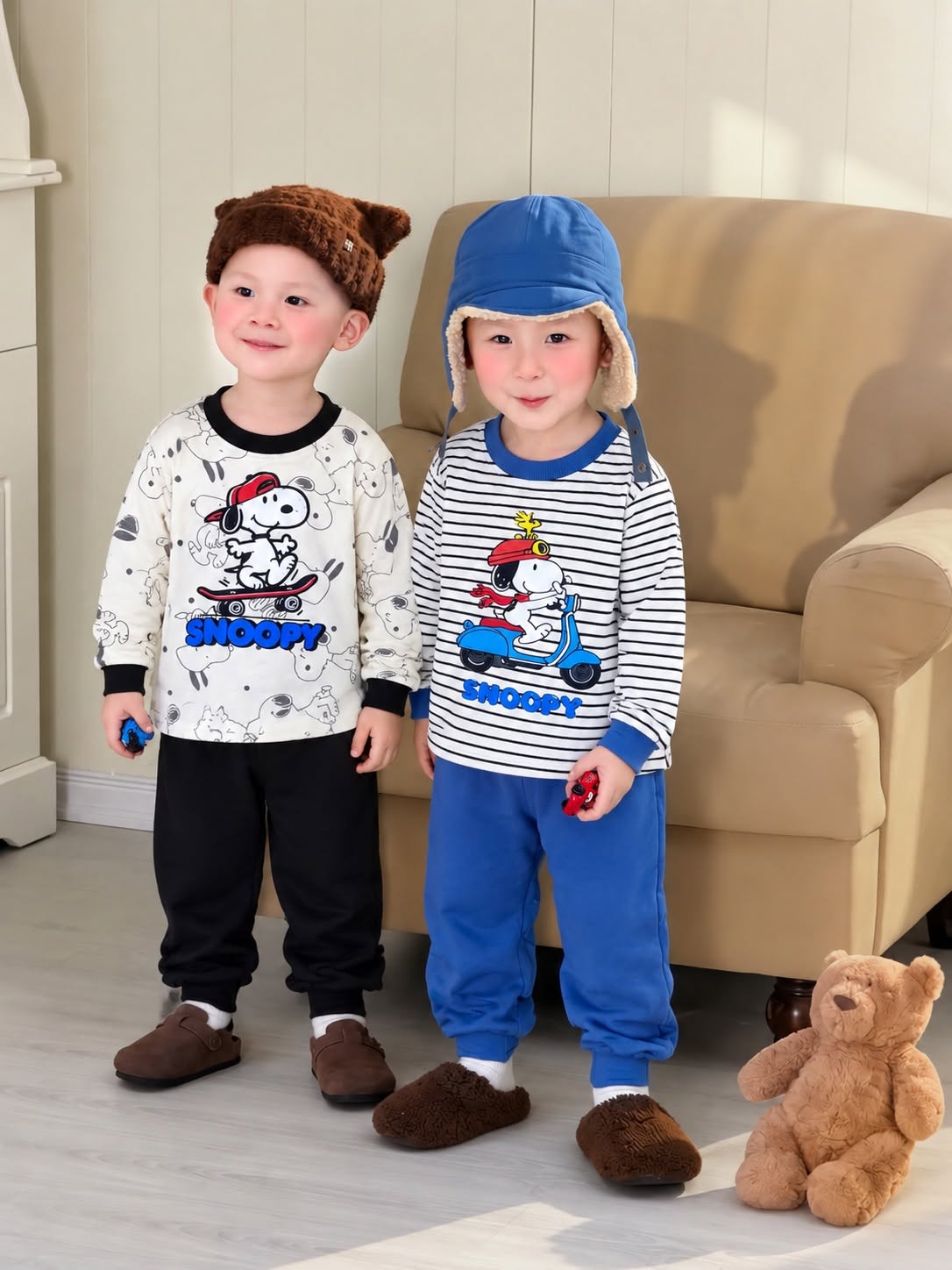 D20 SET 2 BỘ DÀI TAY CHÓ SNOOPY- A100.450