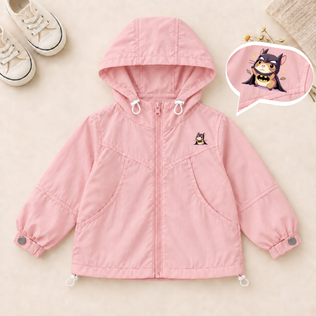 Áo gió bé trai, bé gái có mũ hình Capypara - Loza AJ3748_thumbnail_2
