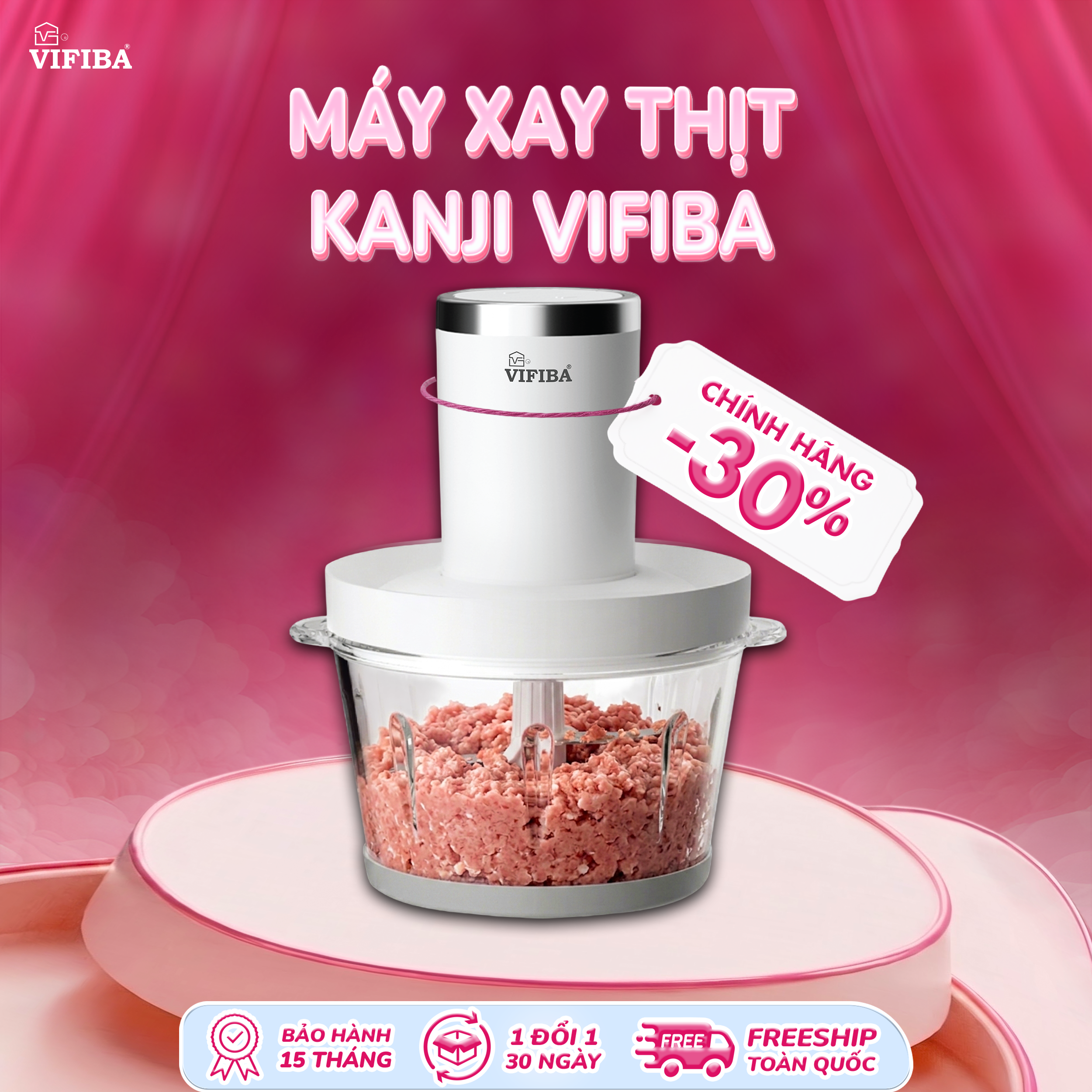 Máy Xay Thịt Kanji Vifiba