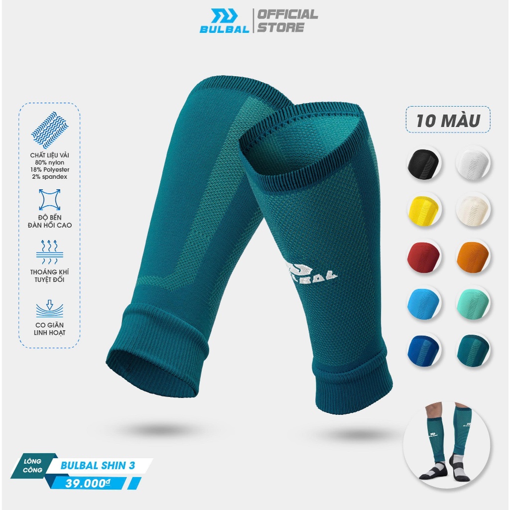 Tất Vớ Ống Bóng Đá Bulbal Shin 3 (1 Đôi) Bảo Vệ Bắp Chân Ống Đồng Thể Thao Đương Đại_thumbnail_5