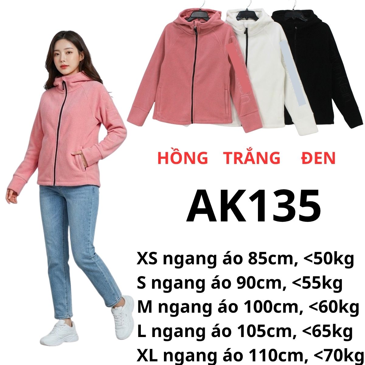 AK135 - Áo khoác nỉ C-K