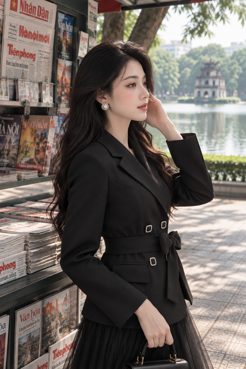 Áo vest công sở 26800 màu đen
