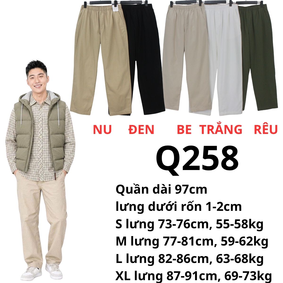 Q258 - Quần kaki Net