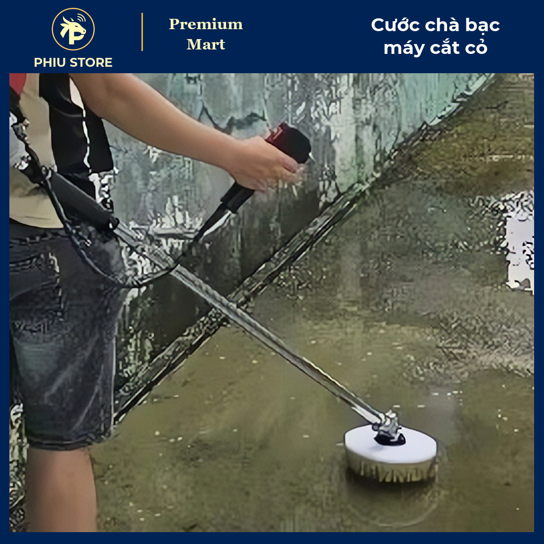 Cước Chà Rong Rêu Đĩa Tròn Lắp Máy Cắt Cỏ 230*25mm - Chà Sân, Chà Tường, Vệ Sinh Ao Hồ - PHIU STORE_thumbnail_1