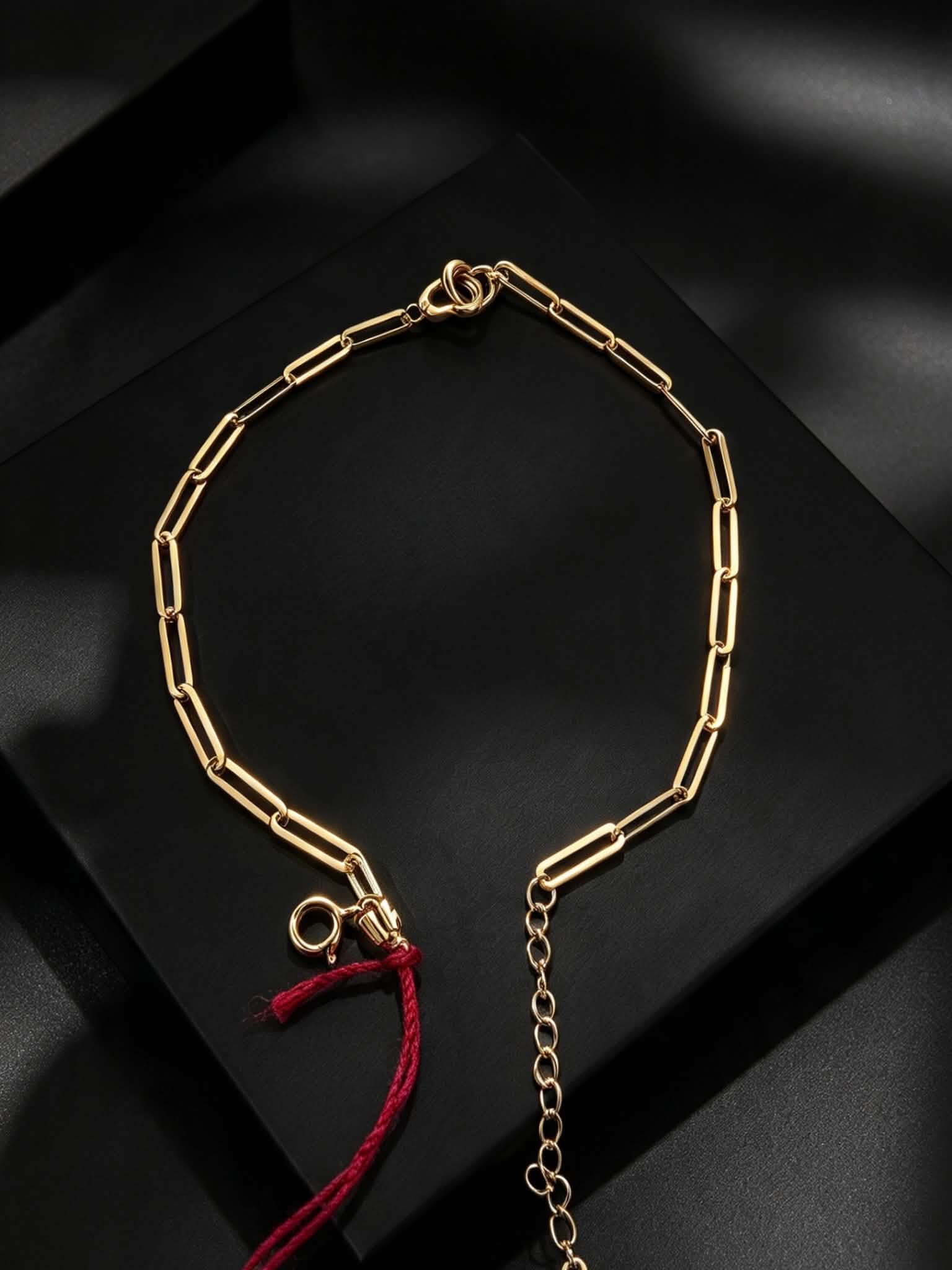 TWIN HEART PAPERCLIP BRACELET SUBASTA