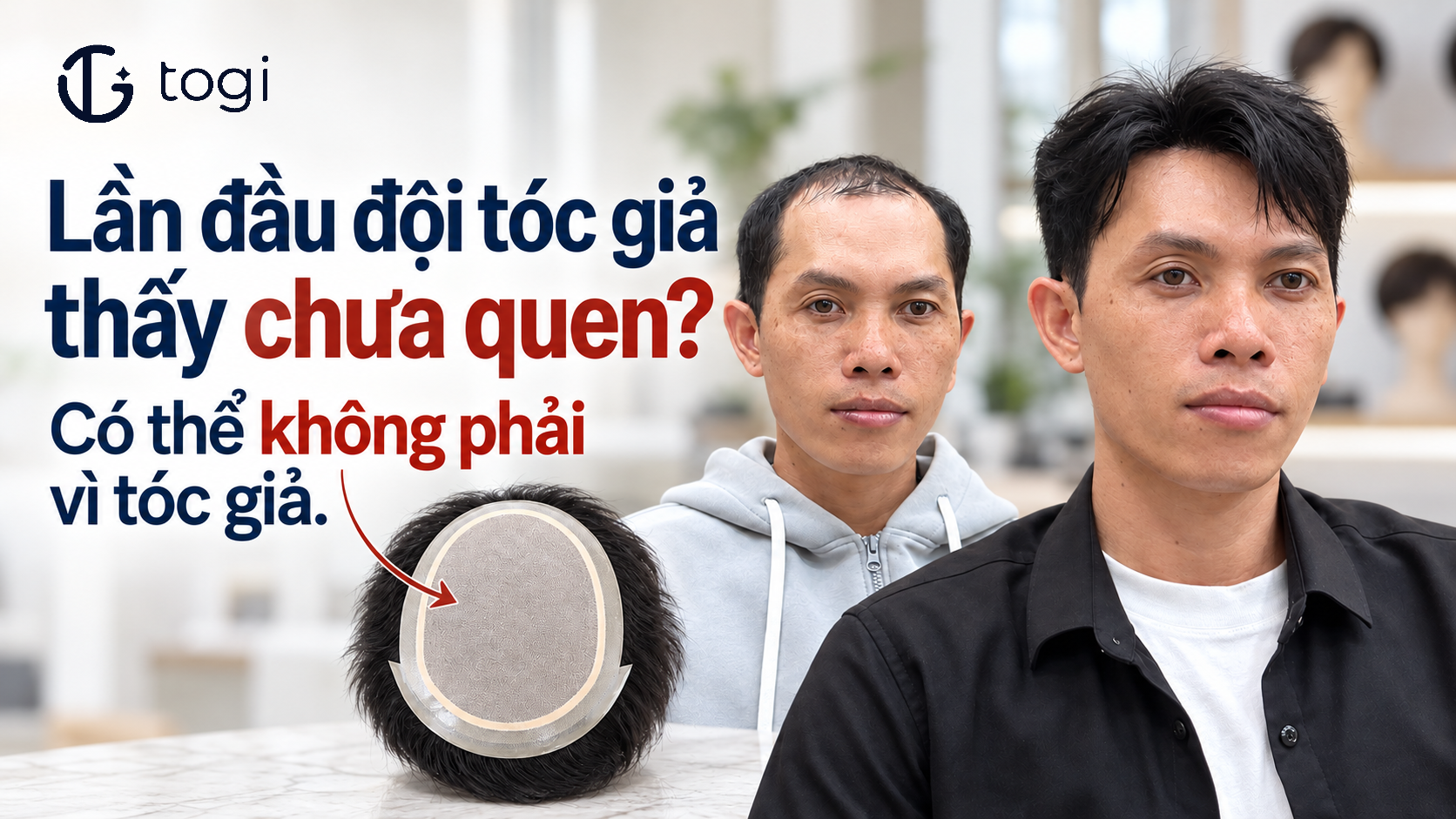 Lần đầu đội tóc giả thấy chưa quen? Có thể không phải vì tóc giả