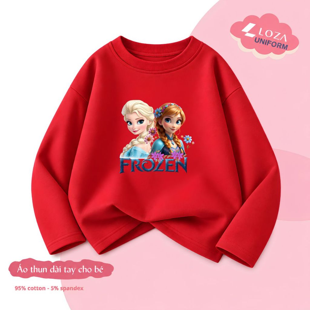 Áo thun dài tay bé gái hình Elsa - Loza KT3799_thumbnail_5