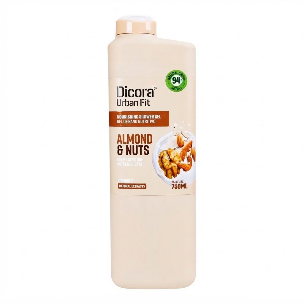 Sữa tắm Dicora Urban Fit Almonds & Nuts Vitamin B Hạnh Nhân & Các Loại Hạt 750ml_thumbnail_2