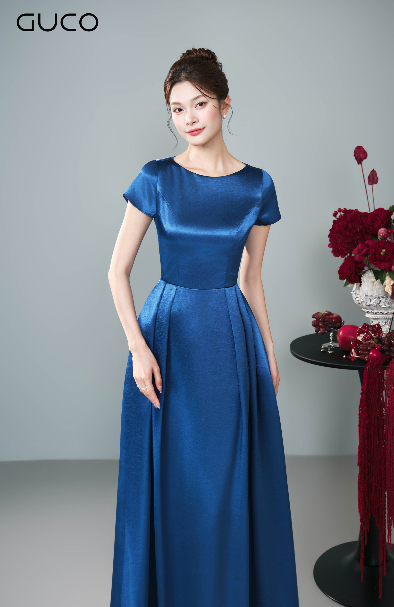 Đầm Dạ Hội Xanh Sapphire Cổ Thuyền - 5269_thumbnail_2
