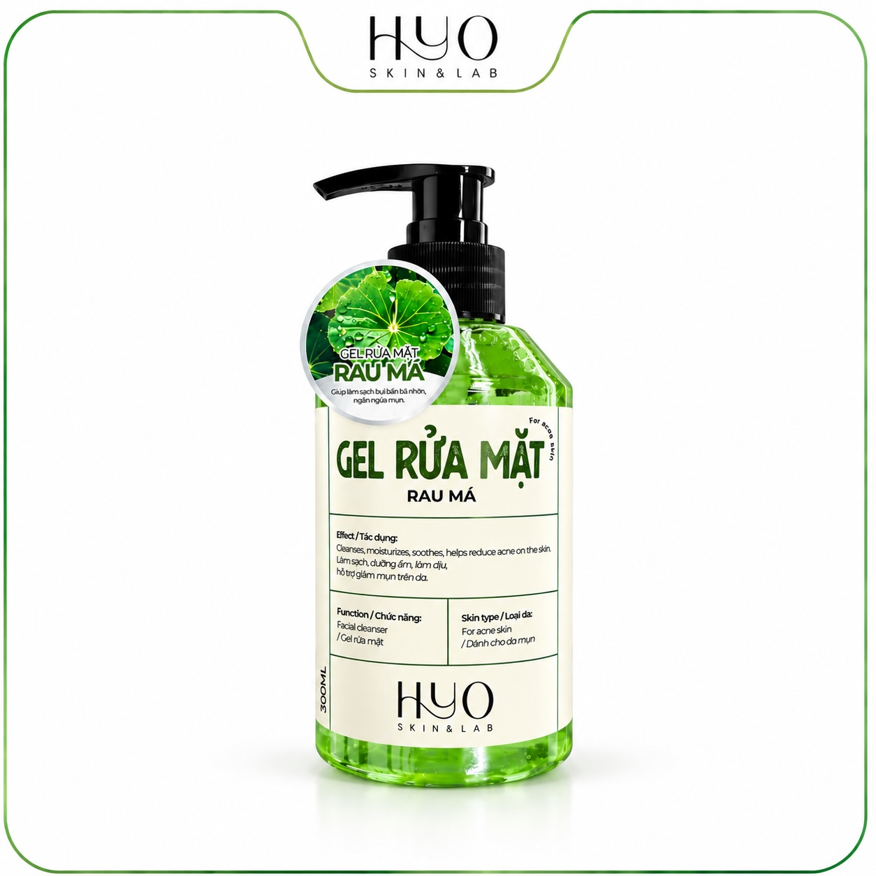 GEL RỬA MẶT RAU MÁ 300ML