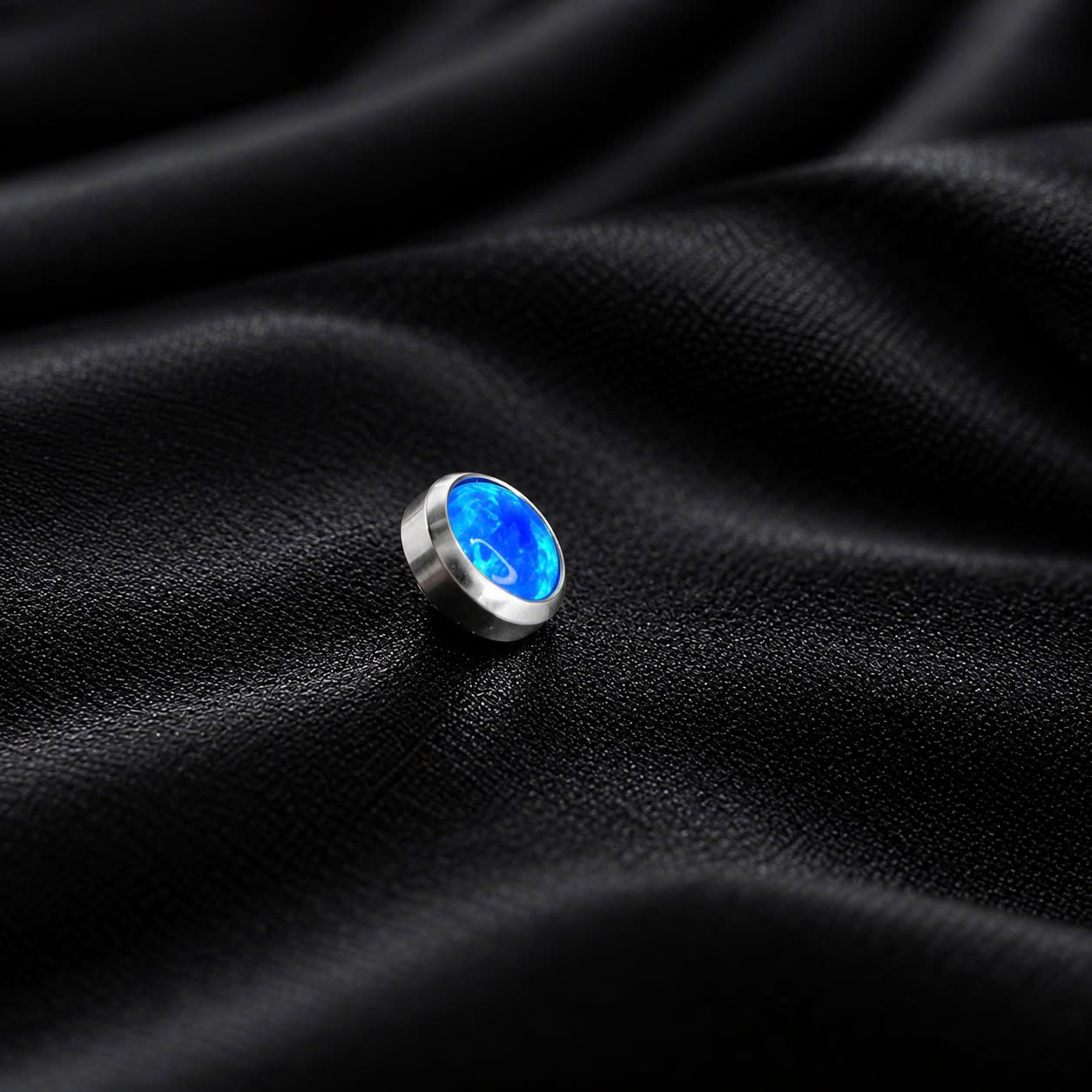 Charm cấy thép y tế opal xanh size 5 thân 1.6_thumbnail_2