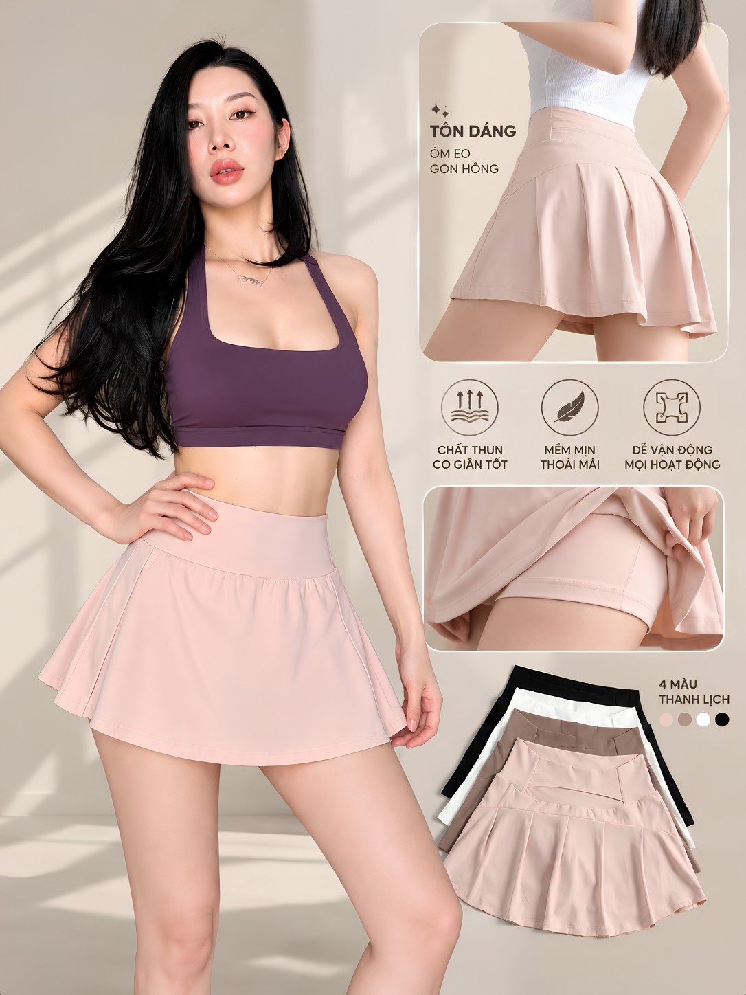 Chân váy thể thao cao cấp YUV01