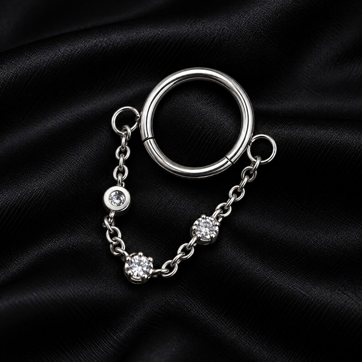 bật khớp kiểu xích kim cương đeo mũi, daith, helixđược 8mm