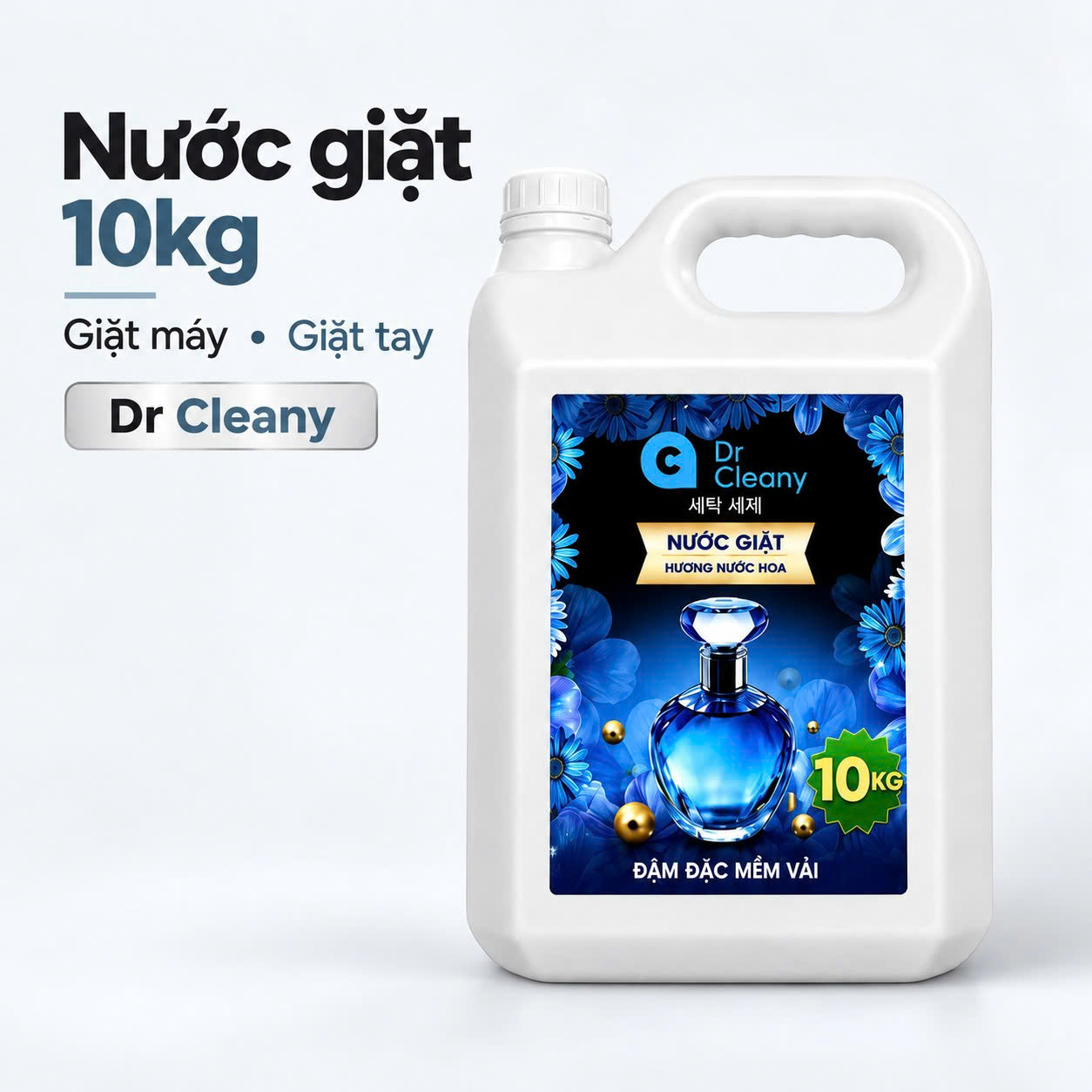 Nước Giặt Dr. Cleany 10kg – Chuyên Dụng Giặt Ủi, Sạch Sâu - FREESHIP Toàn Quốc từ 1 can