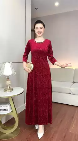 Đầm dáng dài tay lỡ A812_thumbnail_6