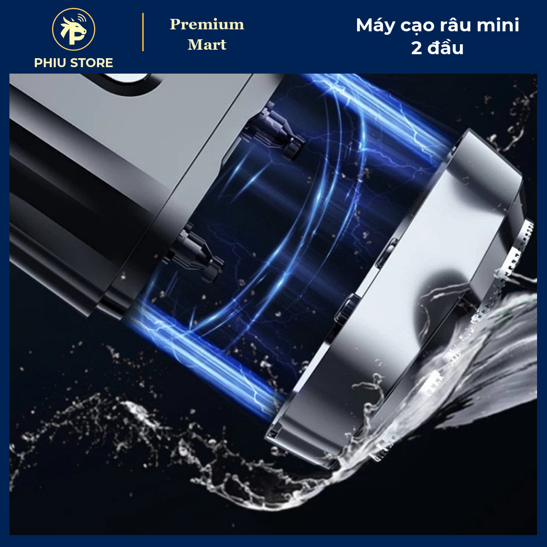 Máy Cạo Râu Mini Cầm Tay Sạc Type-C Chống Nước IPX7 - Cạo Khô Và Cạo Ướt, Gọn Mang Đi Công Tác, Du Lịch - PHIU STORE_thumbnail_3