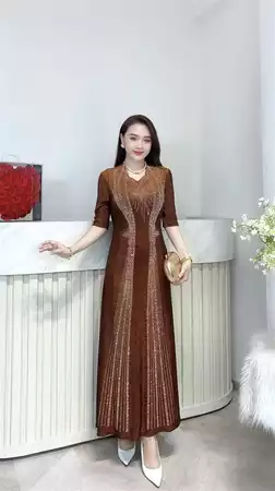 Đầm dáng dài sắc bạc M742_thumbnail_5