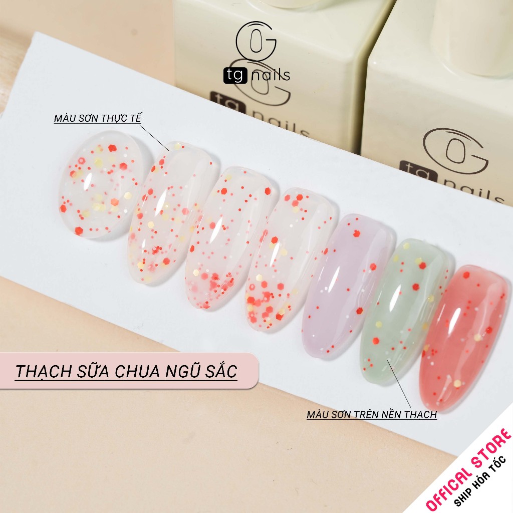 Sơn gel móng Thạch nhũ sữa chua TG chai 15ml_thumbnail_3