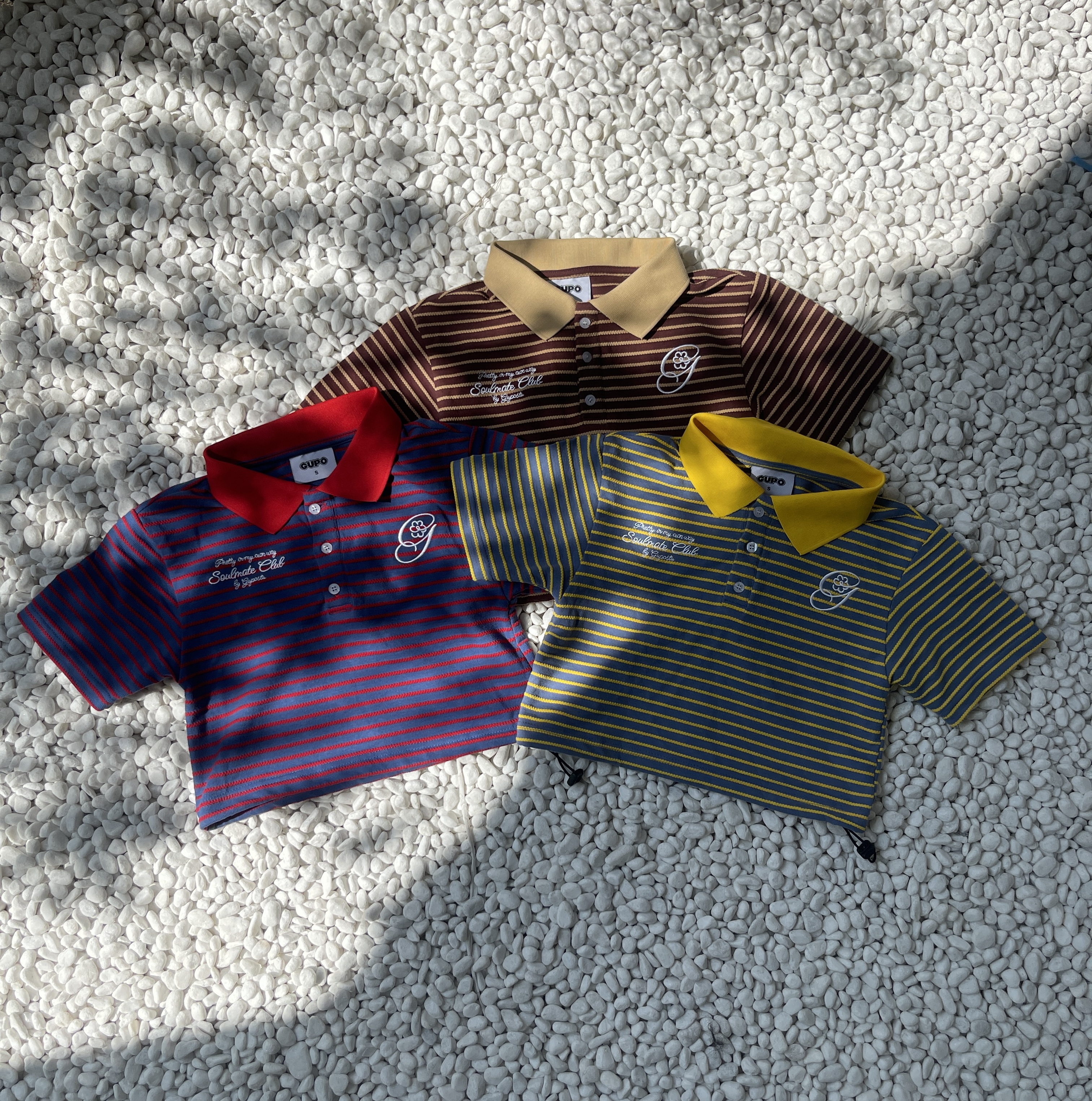 Áo Polo Crop Nữ GUPO Form Fit Thun Gân Co Giãn Dây Rút Gấu Áo Local Brand - PLS03_thumbnail_3
