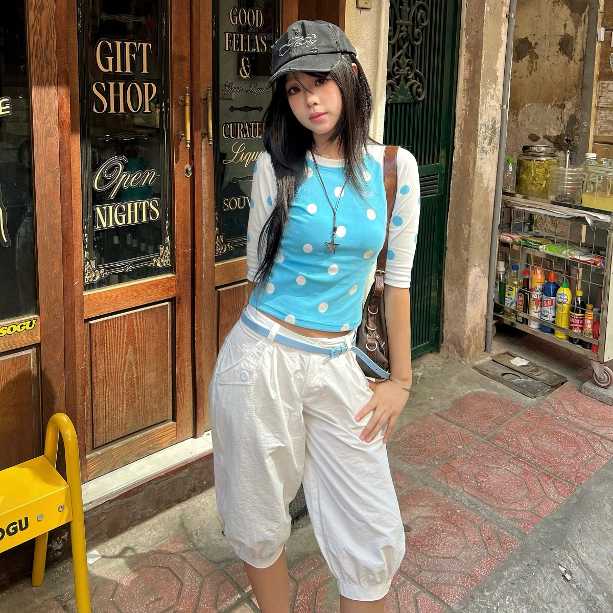 Quần Dù Lửng GUPO Form Capri Ống Rộng Bo Gấu Túi Hộp Local Brand - QDL01